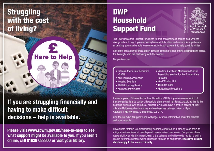 DWP Household Support Fund winter scheme