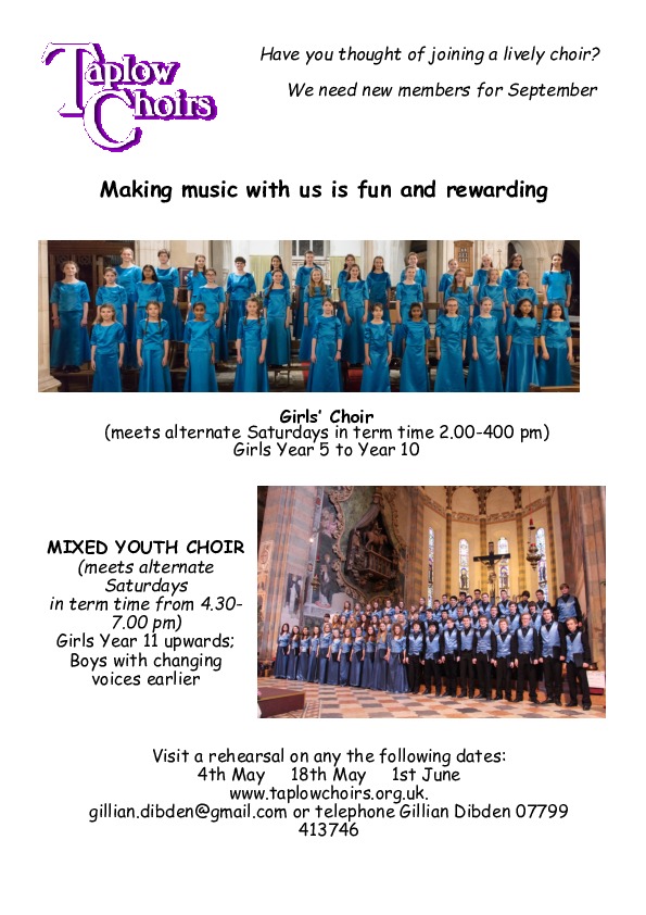 TC Older choirs poster