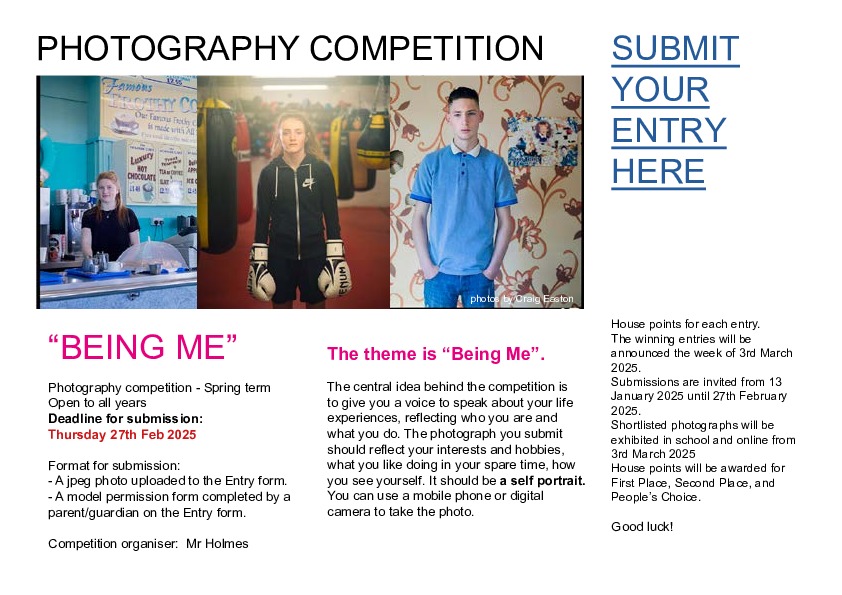 BEING ME PHOTO COMPETITION 2025