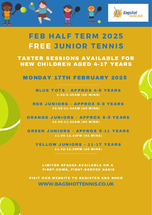 FEB HALF TERM 2025 FREE TASTER SESSIONS