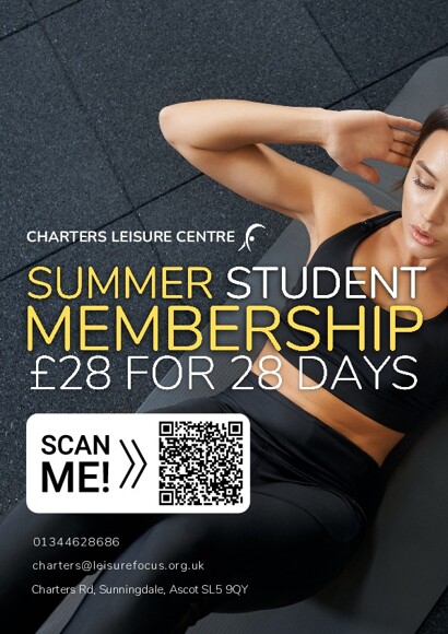 Charters Summer Student Membership Poster