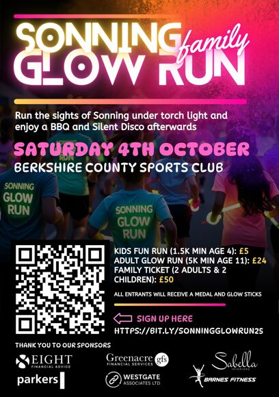 Sonning Glow Run   Saturday 4 October