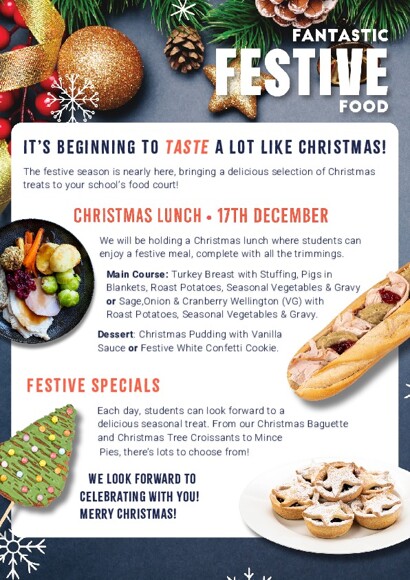 Non Halal Secondary Christmas Newsletter