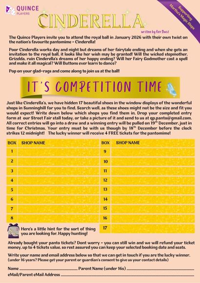 QP Cinderella Shoe Competition