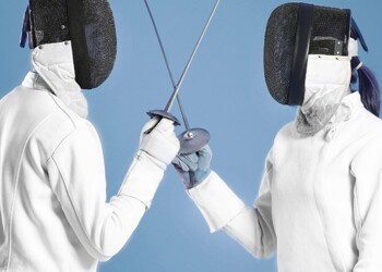 Jessica Strikes Gold in Fencing Competition