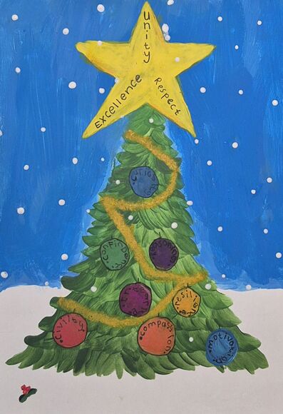 Emma Mumford Y7I Christmas Card Entry