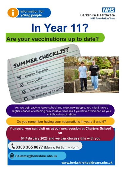 Charters School   Year 11 Poster 2026