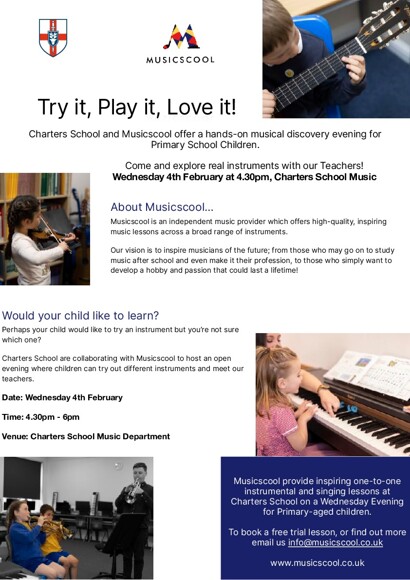 ChartersMusicscool Try it, Play it, Love it